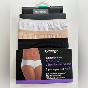 Ladies 3-pack hipsters briefs (NWT)